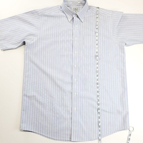 L.L. Bean Men's Button Down Casual Polo Shirt Wrinkle Resistant 16 1/2 TALL - Picture 12 of 12